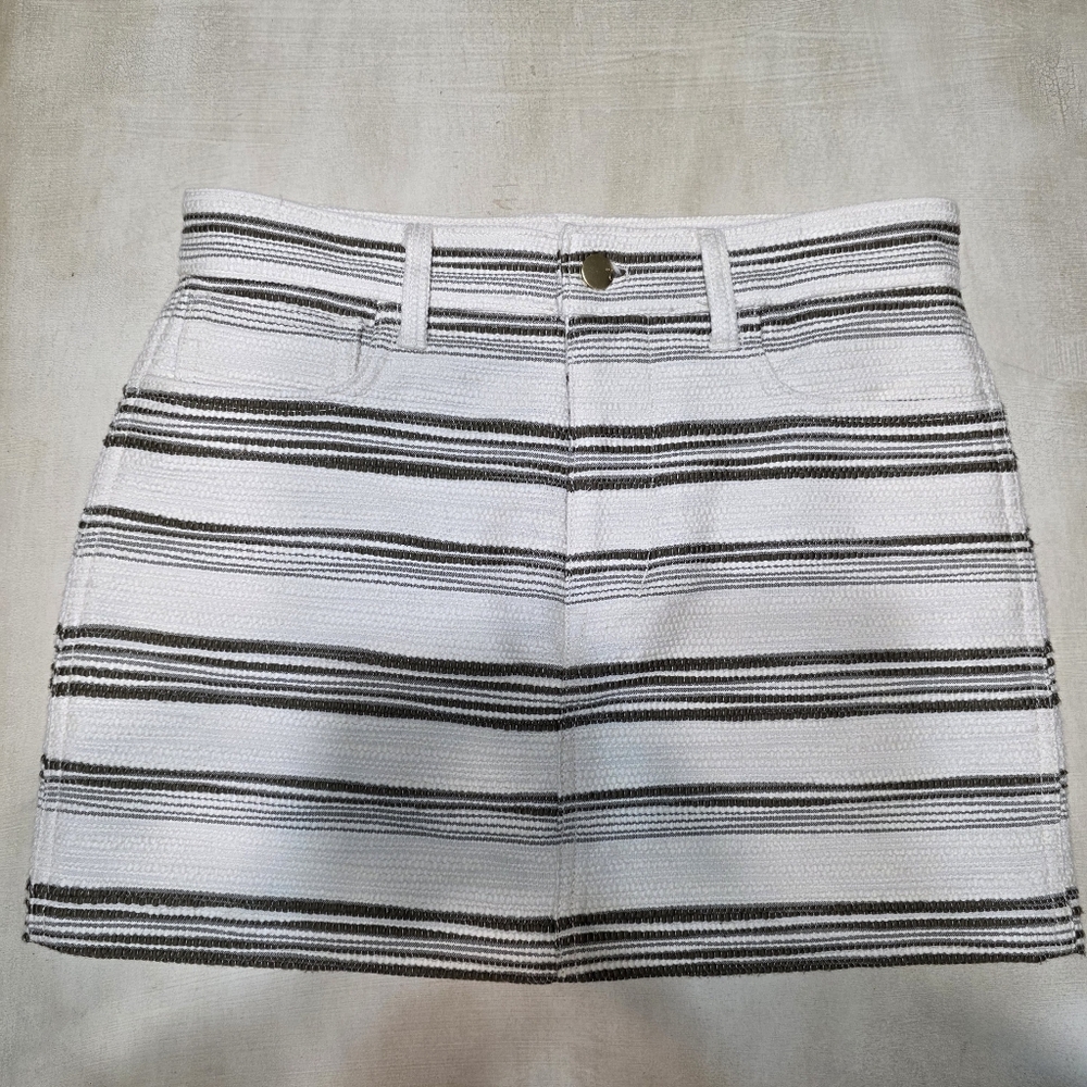 Madewell Striped Tweed Mini Skirt - EUC - Size 00